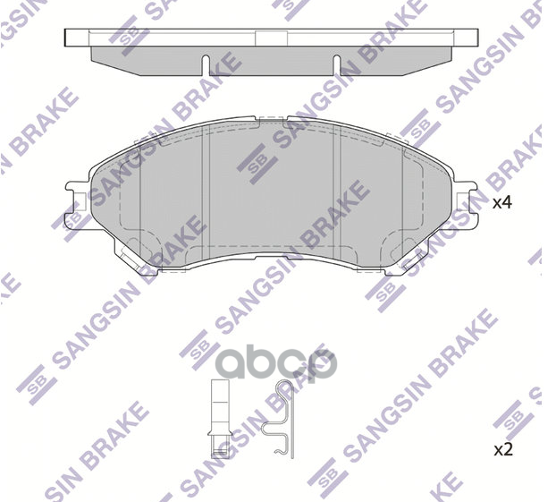 Колодки передние SANGSIN BRAKE SP4212